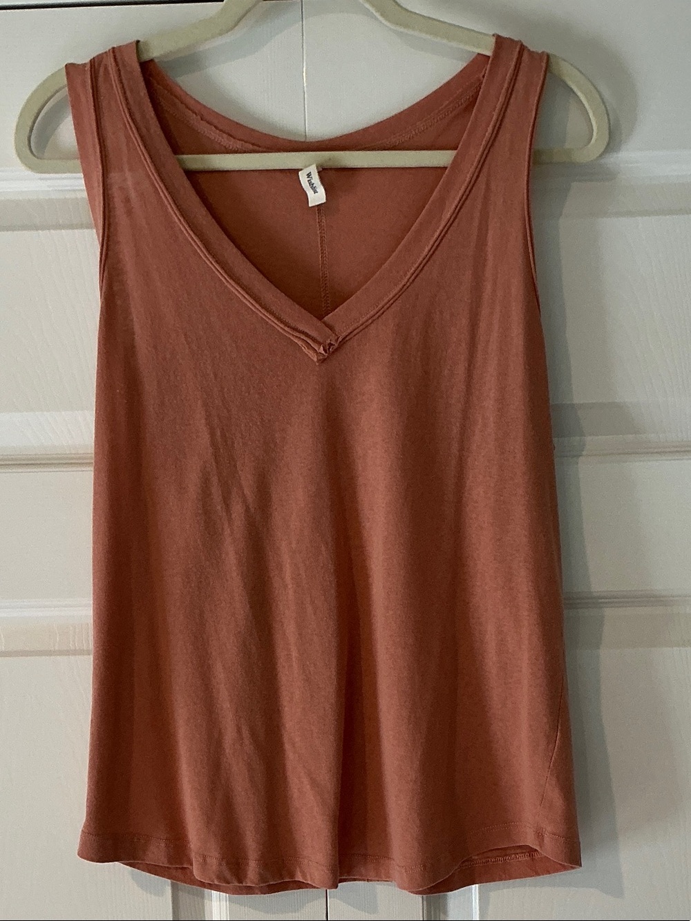 Wishlist V-Neck Tank Top in Dusty Rust